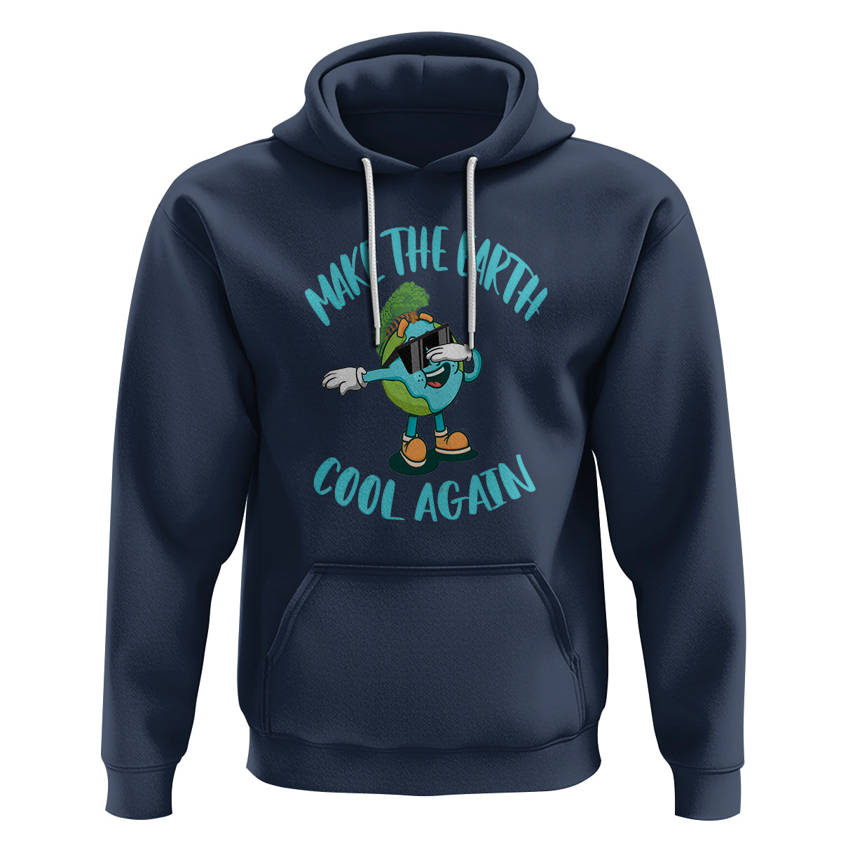 Earth Day Hoodie Make The Earth Cool Again Dabbing Kids Boys - Wonder Print Shop