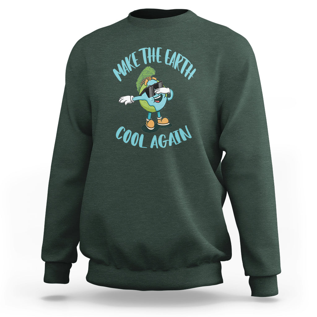 Earth Day Sweatshirt Make The Earth Cool Again Dabbing Kids Boys - Wonder Print Shop