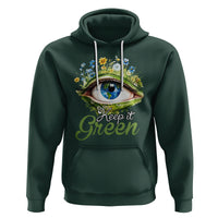 Earth Day Keep It Green Aesthetic Eye Hoodie - Wonder Print Shop