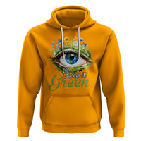 Earth Day Keep It Green Aesthetic Eye Hoodie - Wonder Print Shop