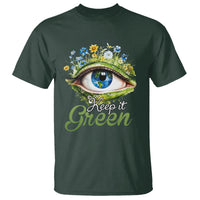 Earth Day Keep It Green Aesthetic Eye T Shirt - Wonder Print Shop