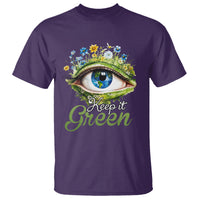 Earth Day Keep It Green Aesthetic Eye T Shirt - Wonder Print Shop