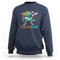 Earth Day Funny Cool Dabbing Planet Kids Boys Sweatshirt - Wonder Print Shop
