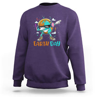 Earth Day Funny Cool Dabbing Planet Kids Boys Sweatshirt - Wonder Print Shop