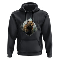 Nature Lover Hoodie Bear Wildlife Outdoor Mountains Forest Earth Day - Wonder Print Shop