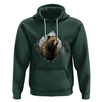 Nature Lover Hoodie Bear Wildlife Outdoor Mountains Forest Earth Day - Wonder Print Shop