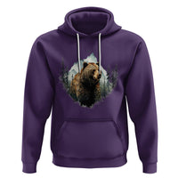 Nature Lover Hoodie Bear Wildlife Outdoor Mountains Forest Earth Day - Wonder Print Shop