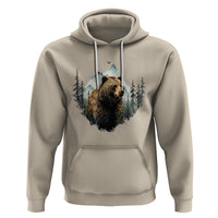 Nature Lover Hoodie Bear Wildlife Outdoor Mountains Forest Earth Day - Wonder Print Shop