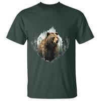 Nature Lover T Shirt Bear Wildlife Outdoor Mountains Forest Earth Day - Wonder Print Shop