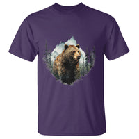 Nature Lover T Shirt Bear Wildlife Outdoor Mountains Forest Earth Day - Wonder Print Shop