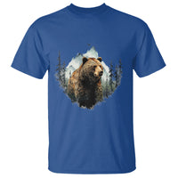 Nature Lover T Shirt Bear Wildlife Outdoor Mountains Forest Earth Day - Wonder Print Shop