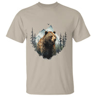 Nature Lover T Shirt Bear Wildlife Outdoor Mountains Forest Earth Day - Wonder Print Shop