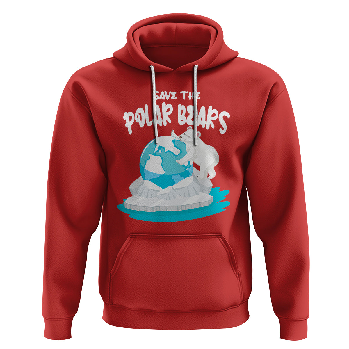 Earth Day Hoodie Save The Polar Bears Climate Awareness - Wonder Print Shop