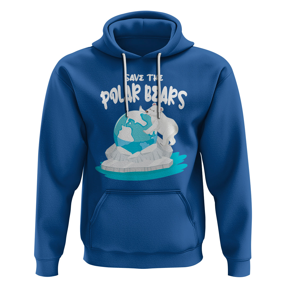 Earth Day Hoodie Save The Polar Bears Climate Awareness - Wonder Print Shop
