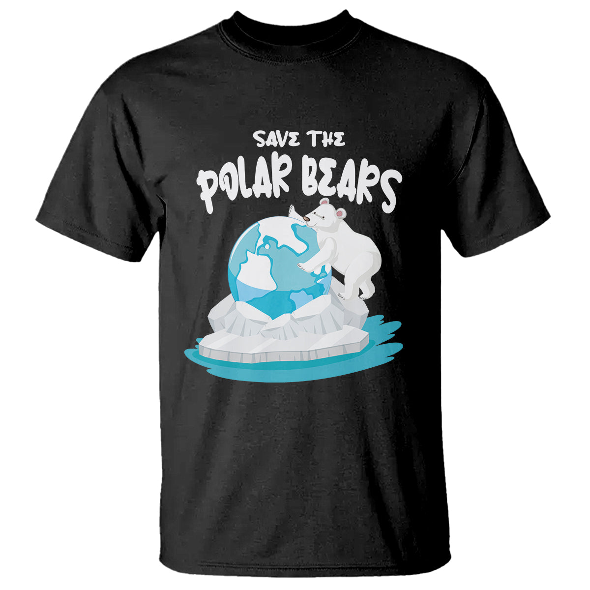 Earth Day T Shirt Save The Polar Bears Climate Awareness - Wonder Print Shop