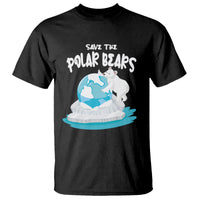 Earth Day T Shirt Save The Polar Bears Climate Awareness - Wonder Print Shop