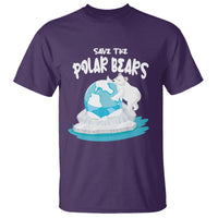 Earth Day T Shirt Save The Polar Bears Climate Awareness - Wonder Print Shop