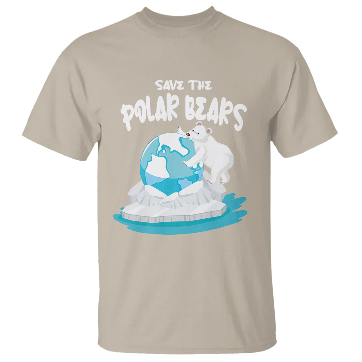 Earth Day T Shirt Save The Polar Bears Climate Awareness - Wonder Print Shop