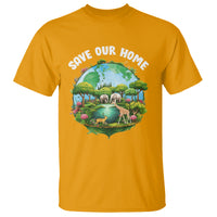 Earth Day T Shirt Save Our Home Animals Wildlife Nature Lover - Wonder Print Shop