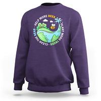 Earth Day Sweatshirt Help More Bees Plant More Trees Clean The Seas - Wonder Print Shop
