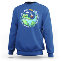 Earth Day Sweatshirt Help More Bees Plant More Trees Clean The Seas - Wonder Print Shop