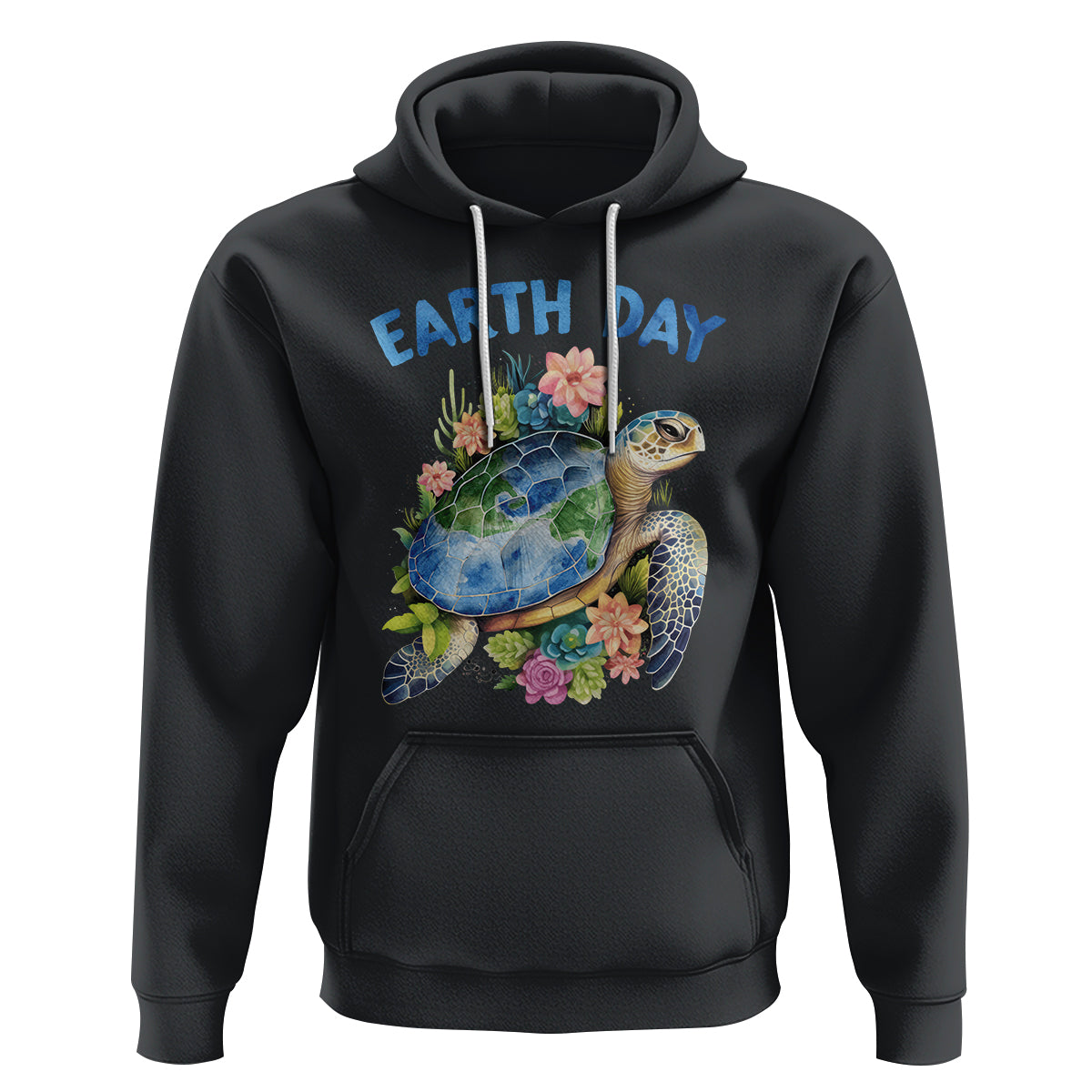 Earth Day Hoodie Sea Turtle Save Our Ocean - Wonder Print Shop