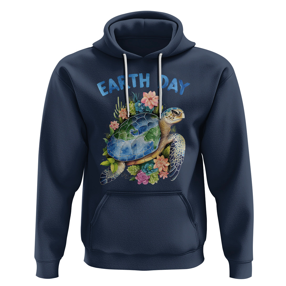 Earth Day Hoodie Sea Turtle Save Our Ocean - Wonder Print Shop