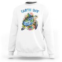 Earth Day Sweatshirt Sea Turtle Save Our Ocean - Wonder Print Shop