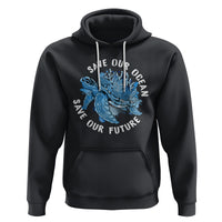 Earth Day Hoodie Save Our Oceans Save Our Future Sea Turtle - Wonder Print Shop