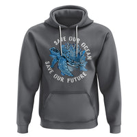 Earth Day Hoodie Save Our Oceans Save Our Future Sea Turtle - Wonder Print Shop