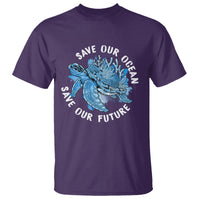Earth Day T Shirt Save Our Oceans Save Our Future Sea Turtle - Wonder Print Shop