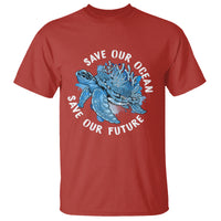 Earth Day T Shirt Save Our Oceans Save Our Future Sea Turtle - Wonder Print Shop