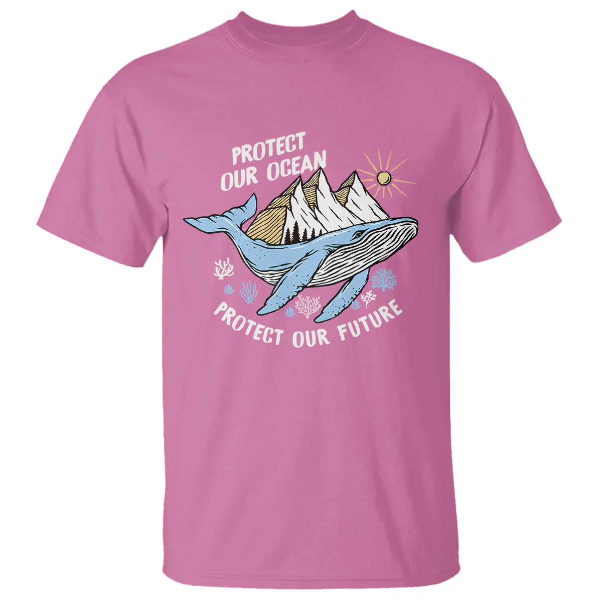 Earth Day T Shirt Save Our Oceans Save Our Future Whale - Wonder Print Shop
