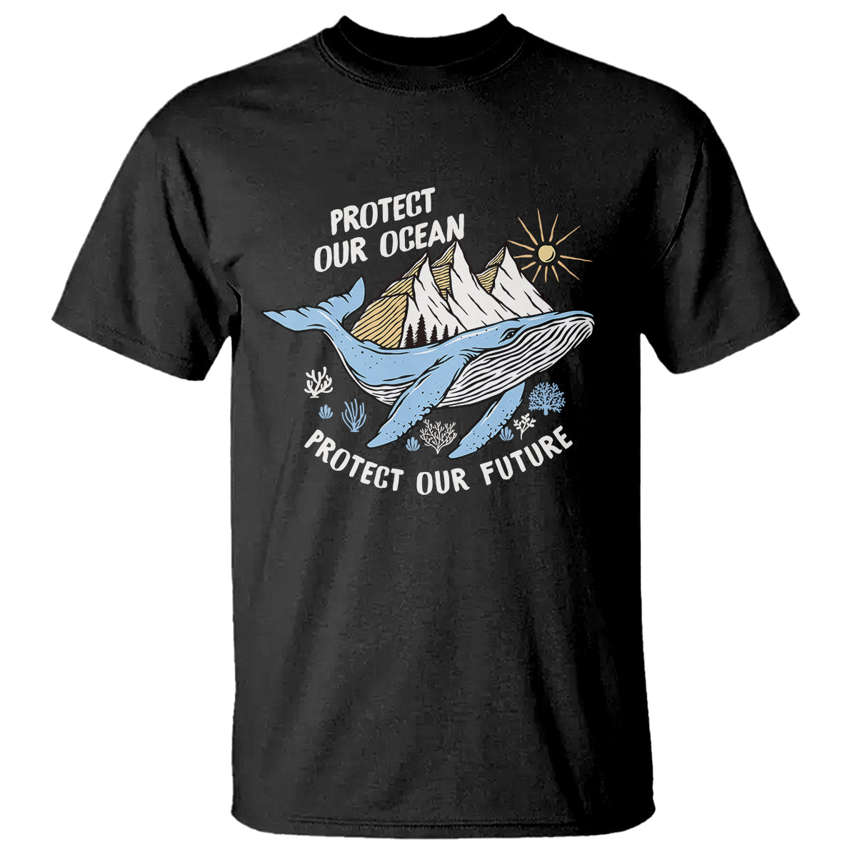 Earth Day T Shirt Save Our Oceans Save Our Future Whale - Wonder Print Shop