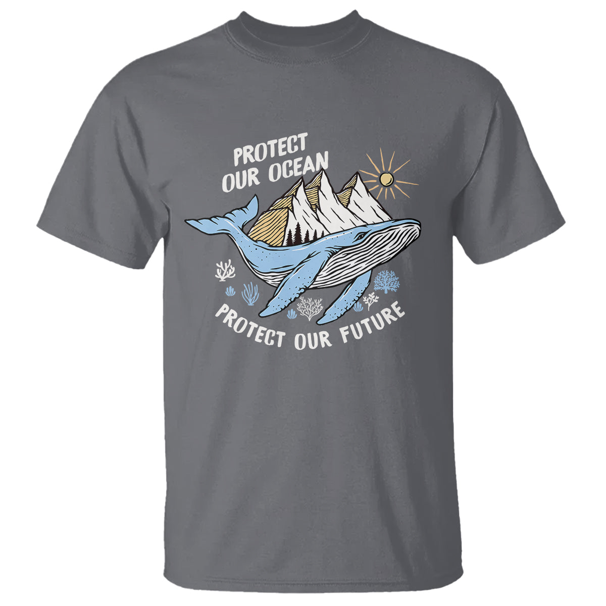 Earth Day T Shirt Save Our Oceans Save Our Future Whale - Wonder Print Shop