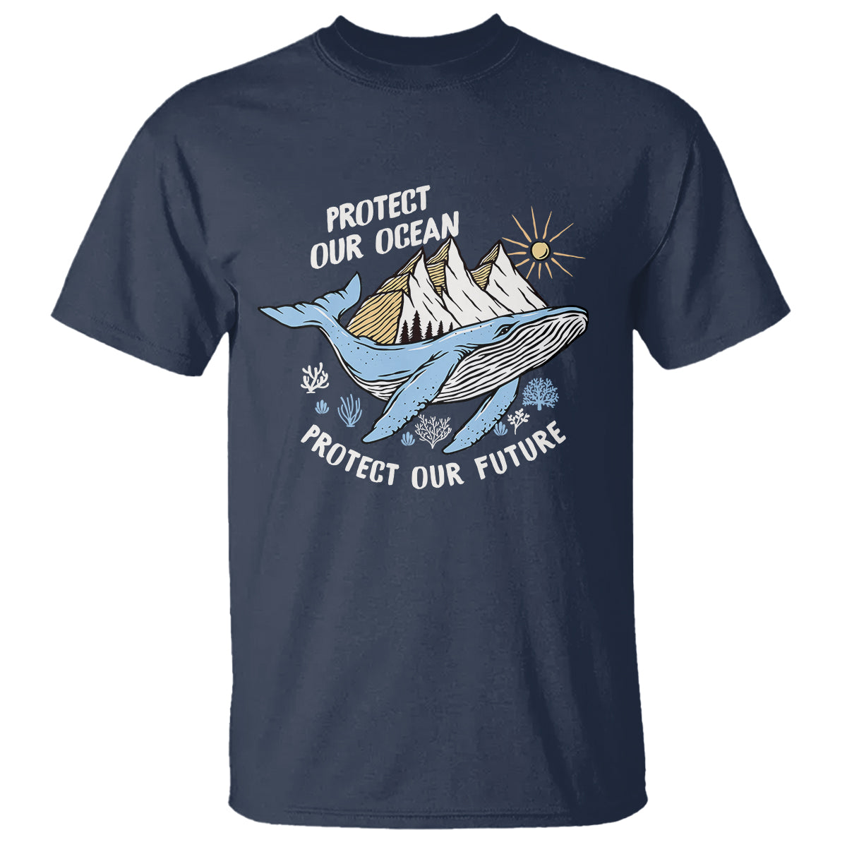 Earth Day T Shirt Save Our Oceans Save Our Future Whale - Wonder Print Shop