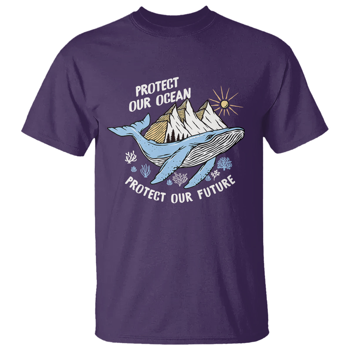 Earth Day T Shirt Save Our Oceans Save Our Future Whale - Wonder Print Shop
