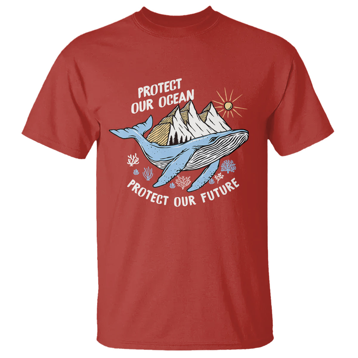 Earth Day T Shirt Save Our Oceans Save Our Future Whale - Wonder Print Shop