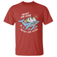 Earth Day T Shirt Save Our Oceans Save Our Future Whale - Wonder Print Shop