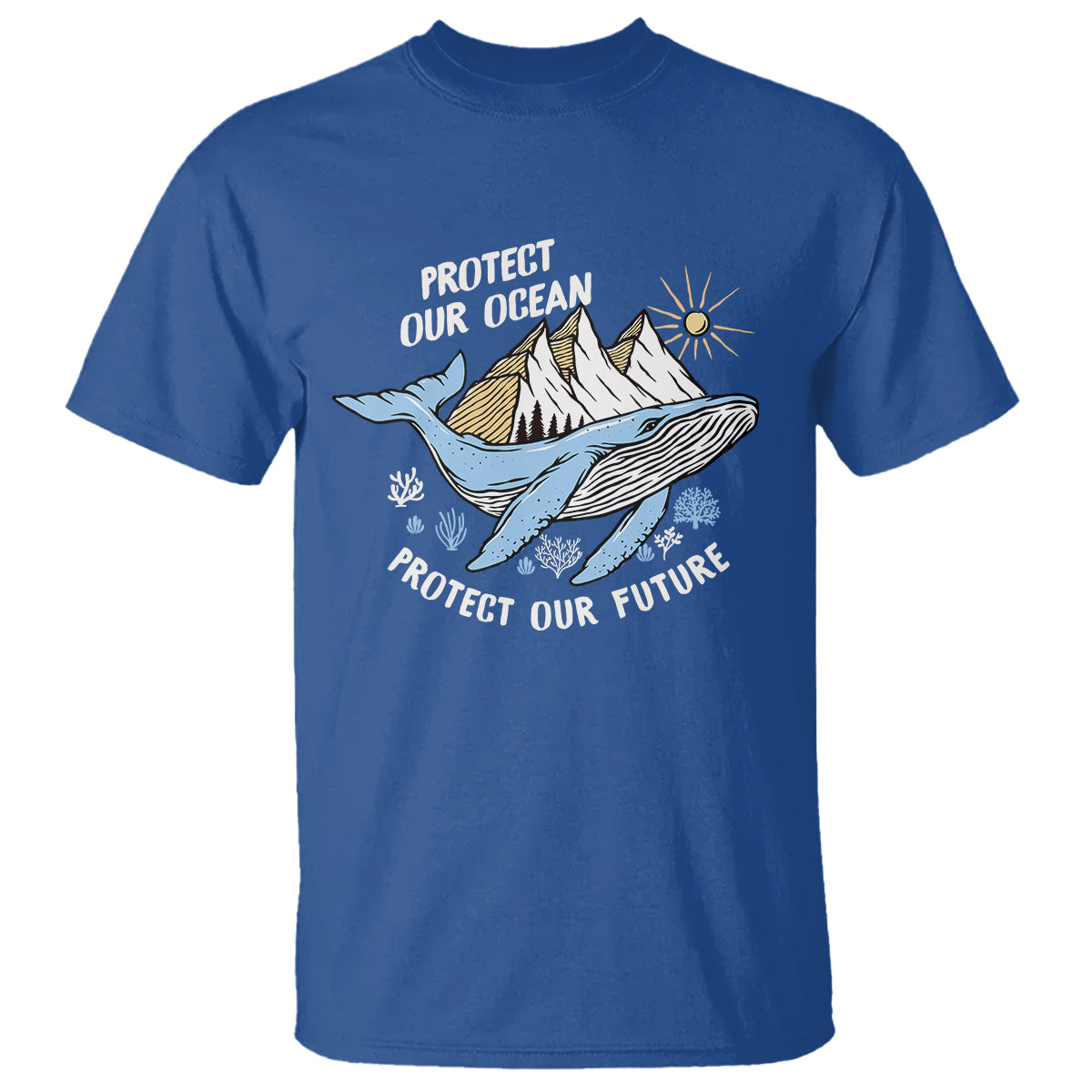 Earth Day T Shirt Save Our Oceans Save Our Future Whale - Wonder Print Shop