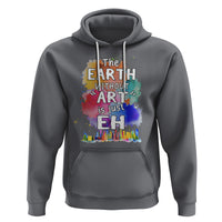 Funny Art Teacher Hoodie Earth Without Art Is Just Eh Water Color Painting Artist Wordplay Puns - Wonder Print Shop