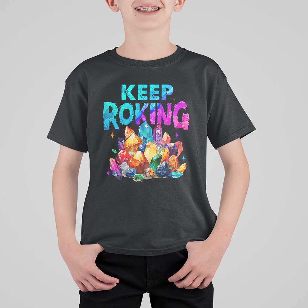 Rock Collector T Shirt For Kid Keep Rocking Geologist