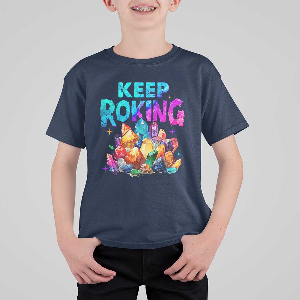 Rock Collector T Shirt For Kid Keep Rocking Geologist