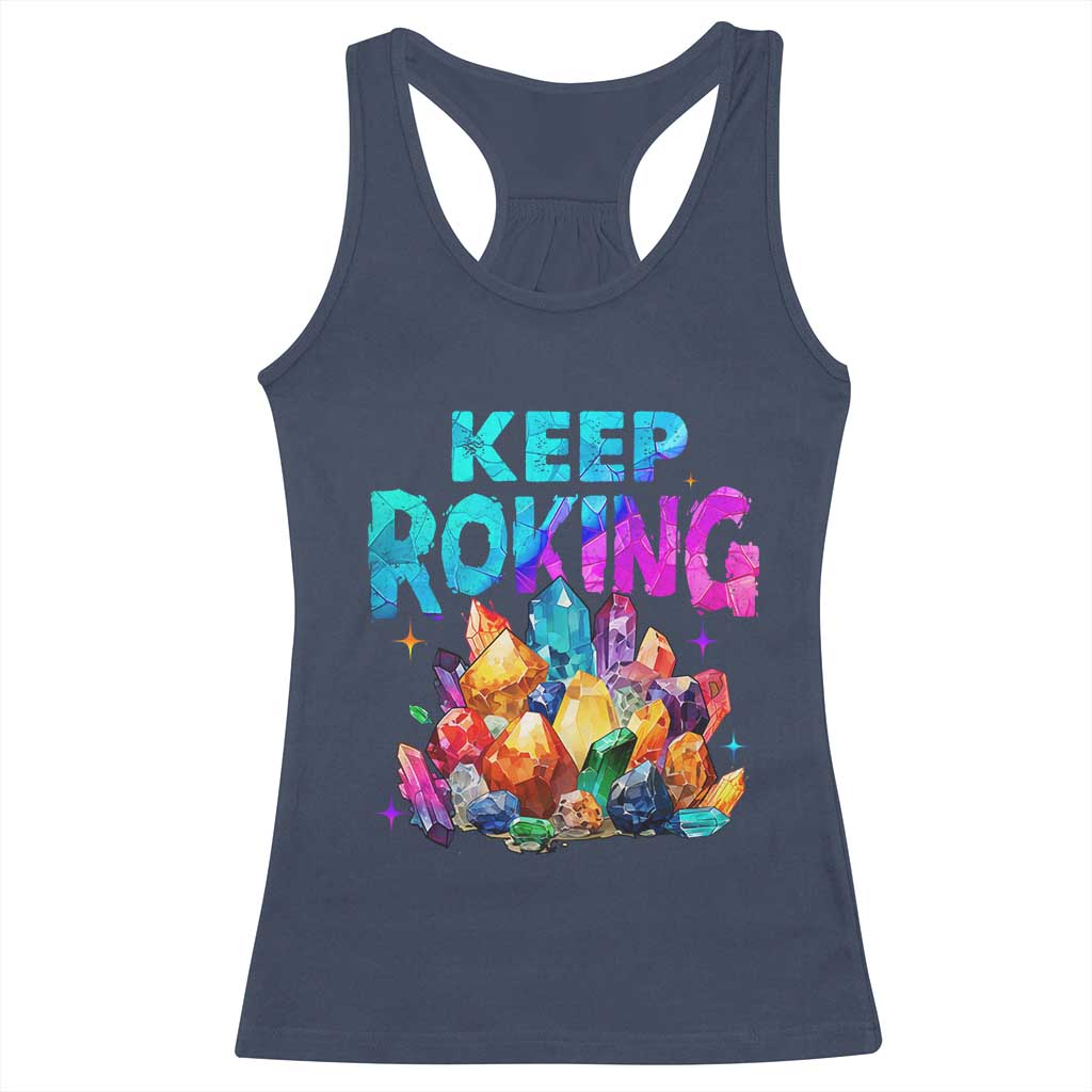 Rock Collector Racerback Tank Top Keep Rocking Geologist