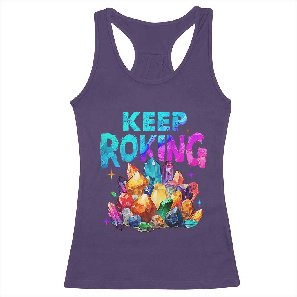 Rock Collector Racerback Tank Top Keep Rocking Geologist