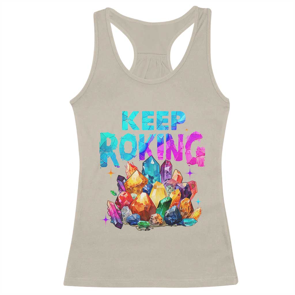 Rock Collector Racerback Tank Top Keep Rocking Geologist
