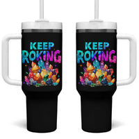Rock Collector Tumbler With Handle Keep Rocking Geologist