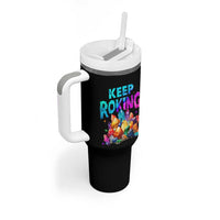 Rock Collector Tumbler With Handle Keep Rocking Geologist