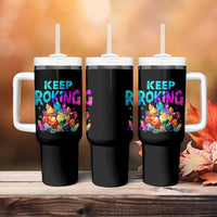 Rock Collector Tumbler With Handle Keep Rocking Geologist