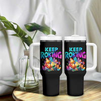 Rock Collector Tumbler With Handle Keep Rocking Geologist
